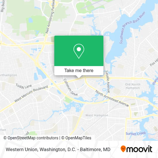 Western Union map
