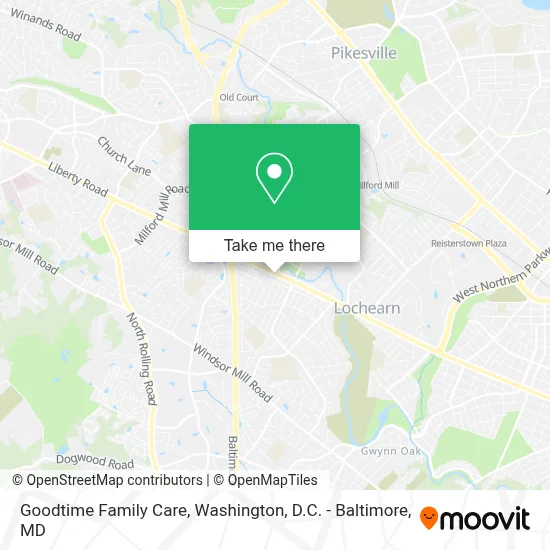 Goodtime Family Care map