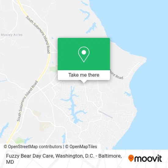 Fuzzy Bear Day Care map