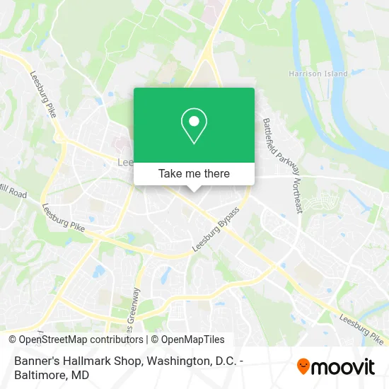 Banner's Hallmark Shop map