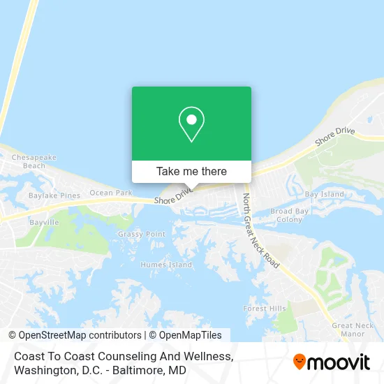 Coast To Coast Counseling And Wellness map