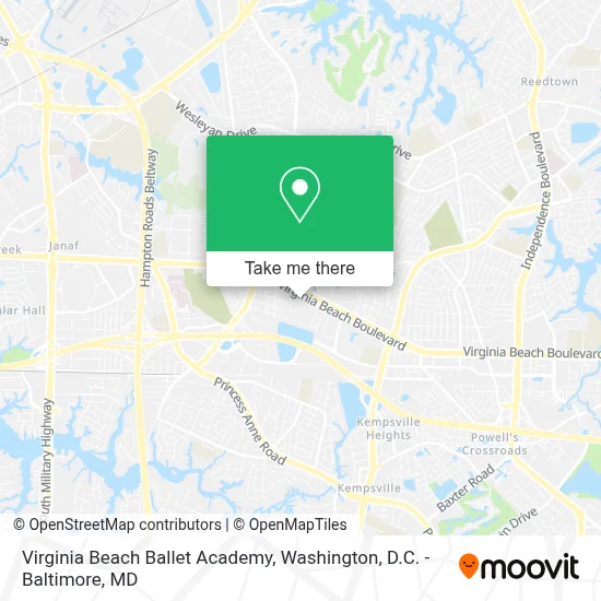 Virginia Beach Ballet Academy map