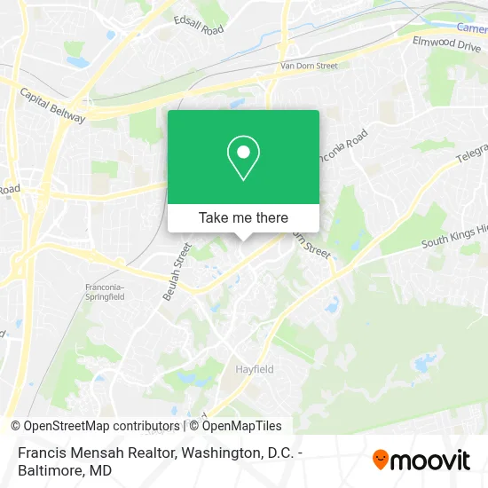 Francis Mensah Realtor map
