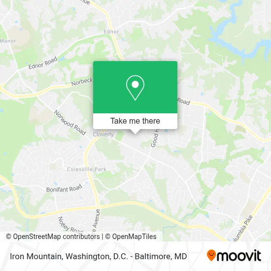 Iron Mountain map