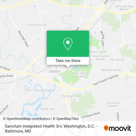 Sanctum Integrated Health Srv map