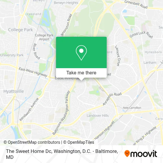 The Sweet Home Dc map