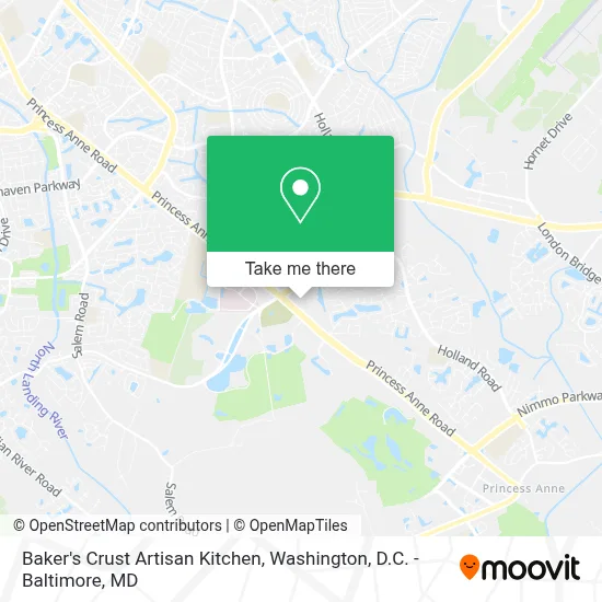 Baker's Crust Artisan Kitchen map