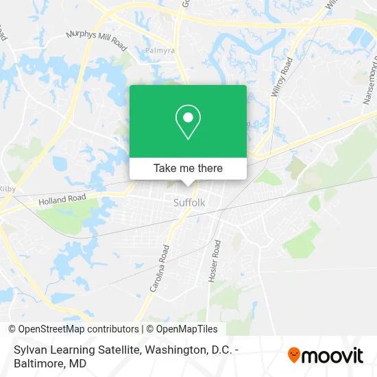 Sylvan Learning Satellite map