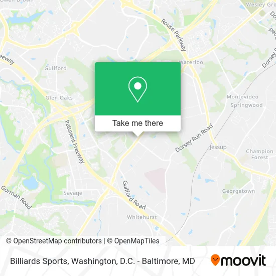 Billiards Sports map