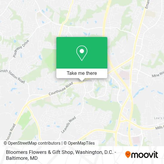Bloomers Flowers & Gift Shop map