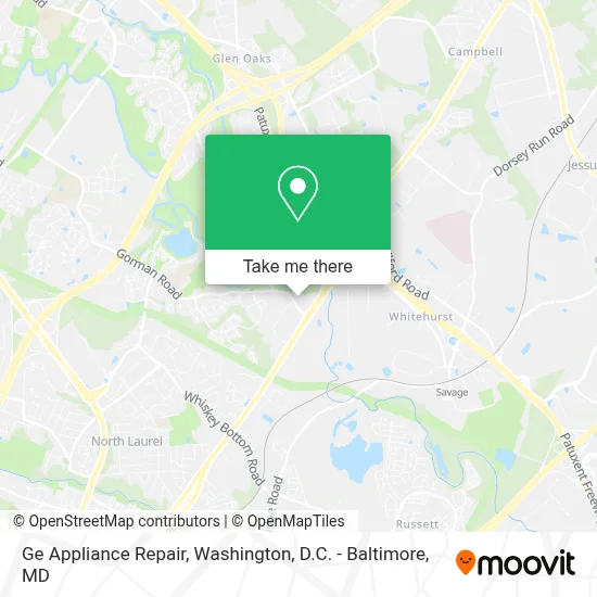 Ge Appliance Repair map