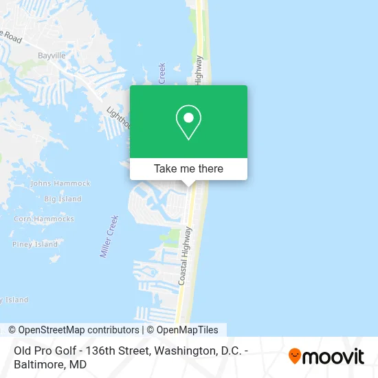 Old Pro Golf - 136th Street map