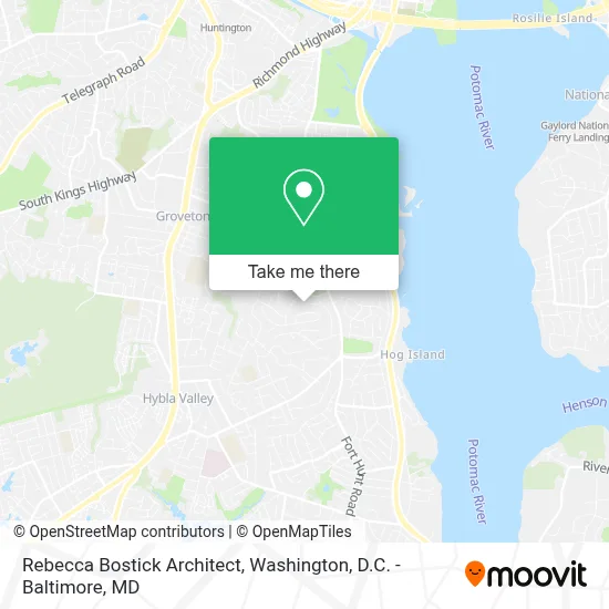 Rebecca Bostick Architect map