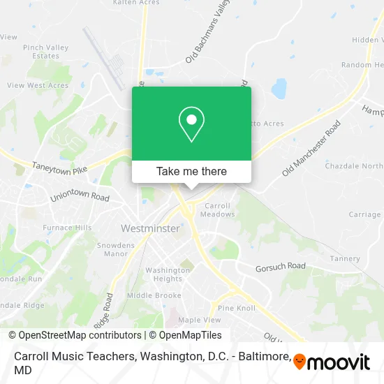 Carroll Music Teachers map