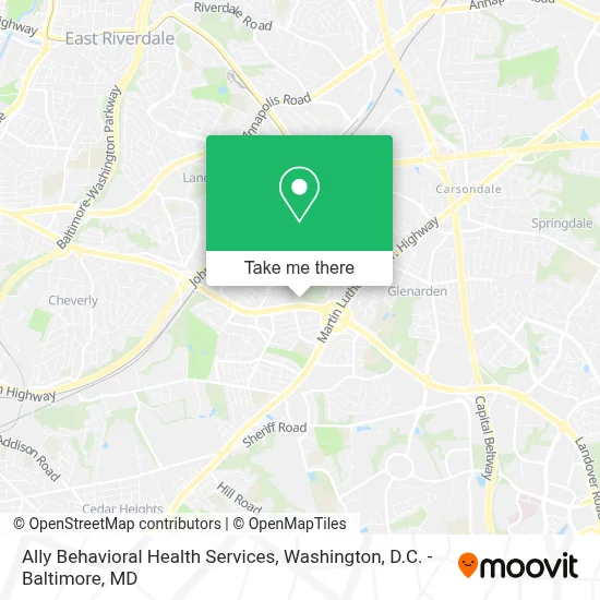 Ally Behavioral Health Services map