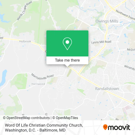 Word Of Life Christian Community Church map