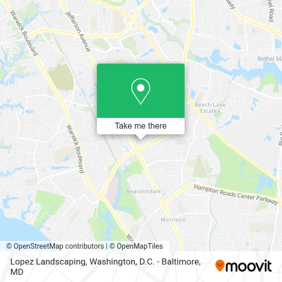 Lopez Landscaping map