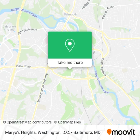Marye's Heights map