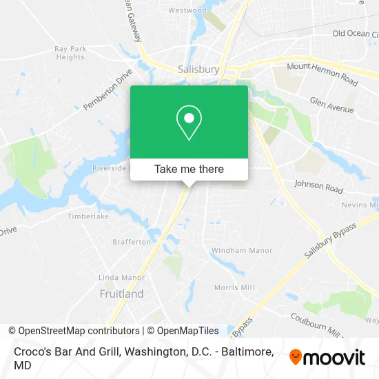 Croco's Bar And Grill map