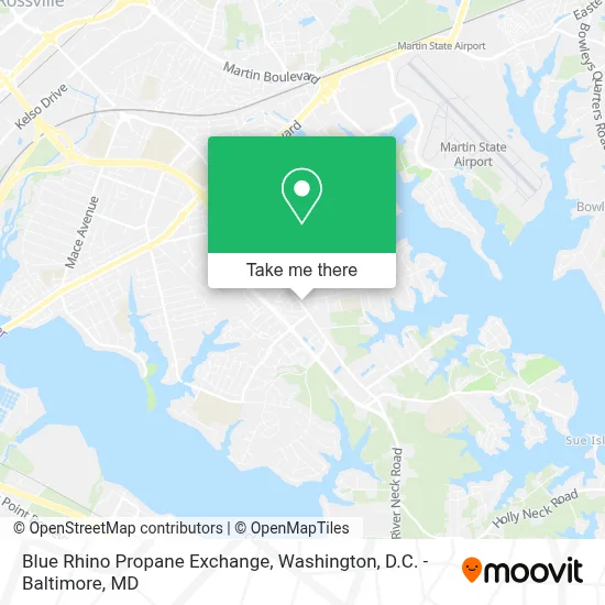 Blue Rhino Propane Exchange map