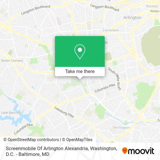 Screenmobile Of Arlington Alexandria map