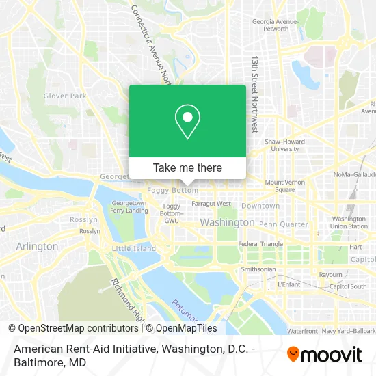 American Rent-Aid Initiative map