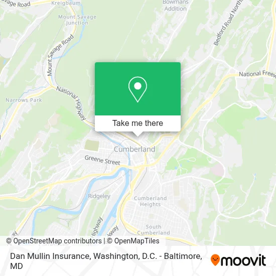 Dan Mullin Insurance map