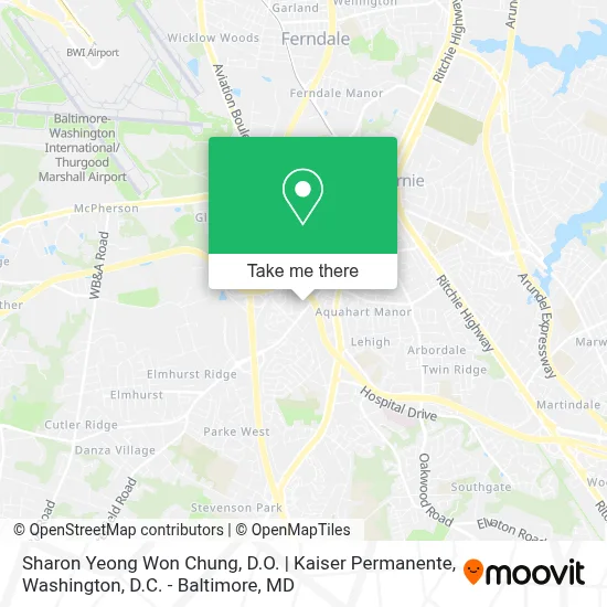 Sharon Yeong Won Chung, D.O. | Kaiser Permanente map