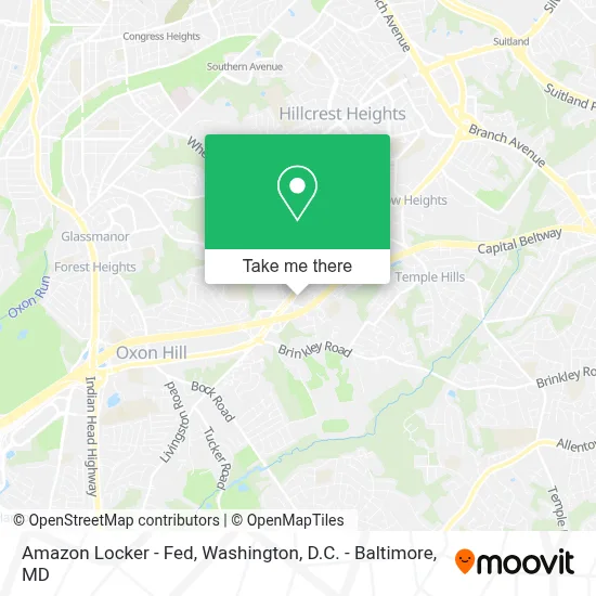 Amazon Locker - Fed map