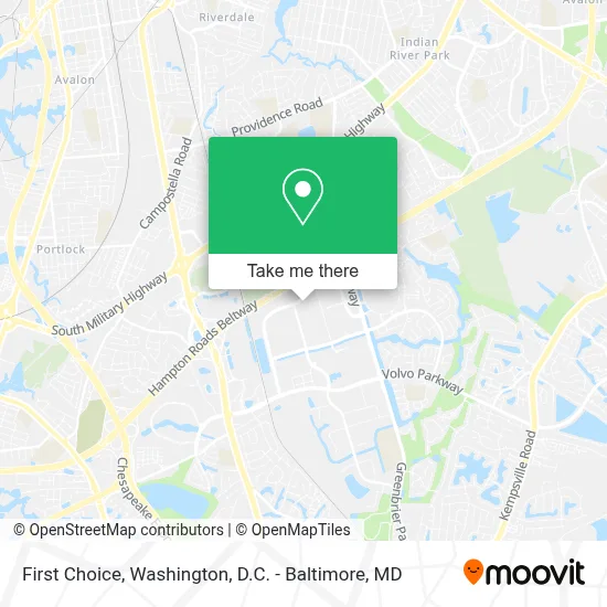 First Choice map