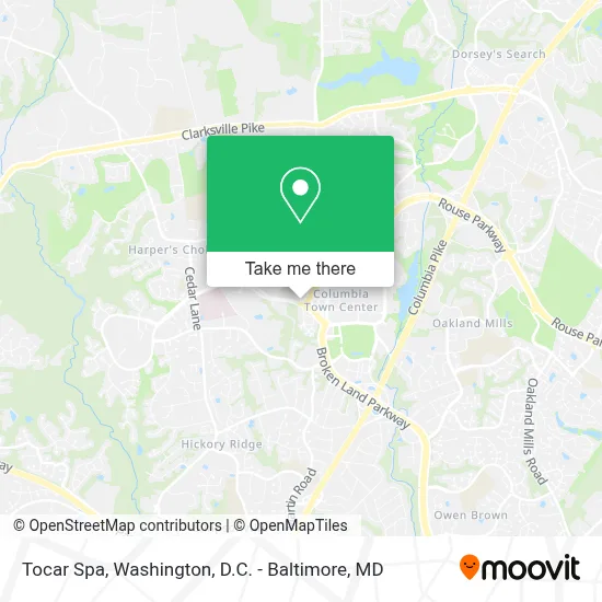 Tocar Spa map
