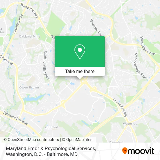 Maryland Emdr & Psychological Services map