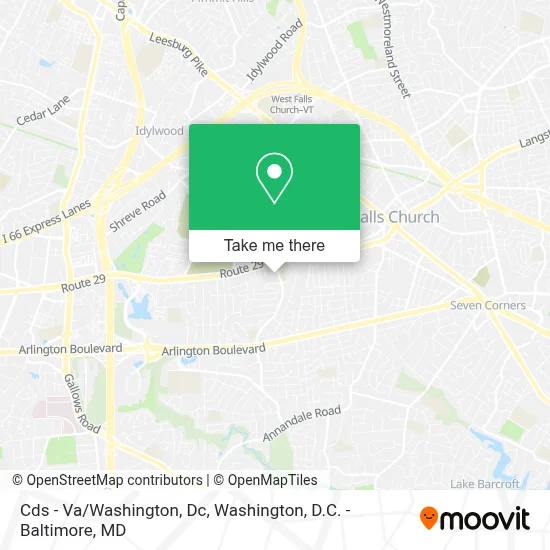 Cds - Va/Washington, Dc map