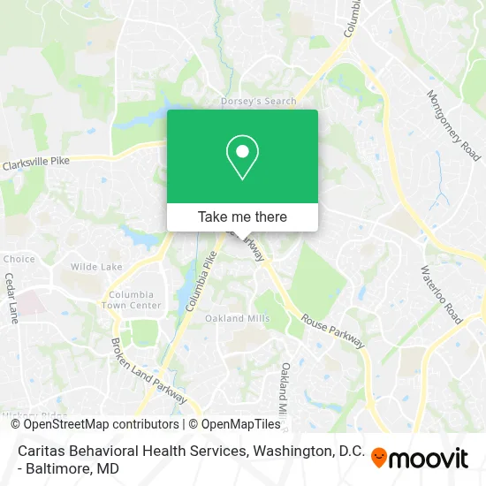 Caritas Behavioral Health Services map