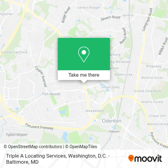 Triple A Locating Services map