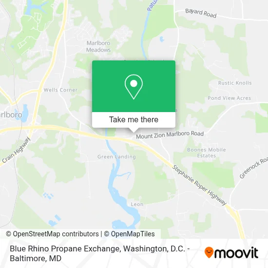 Blue Rhino Propane Exchange map