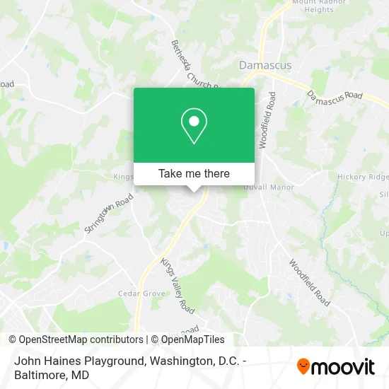 John Haines Playground map