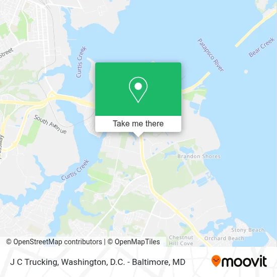 J C Trucking map