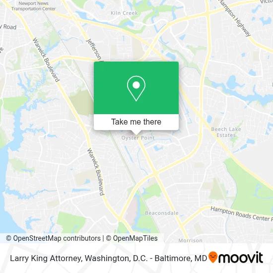 Larry King Attorney map