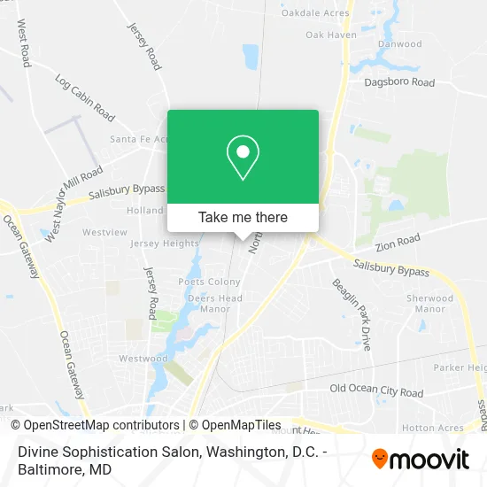 Divine Sophistication Salon map