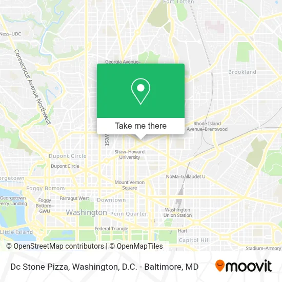 Dc Stone Pizza map
