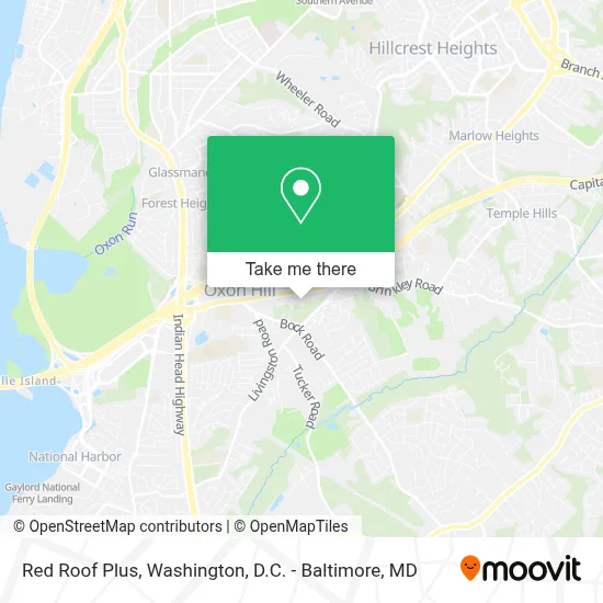 Red Roof Plus map
