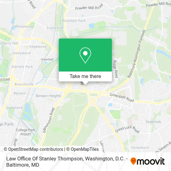 Law Office Of Stanley Thompson map