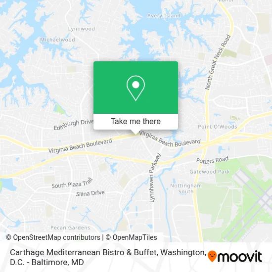 Carthage Mediterranean Bistro & Buffet map