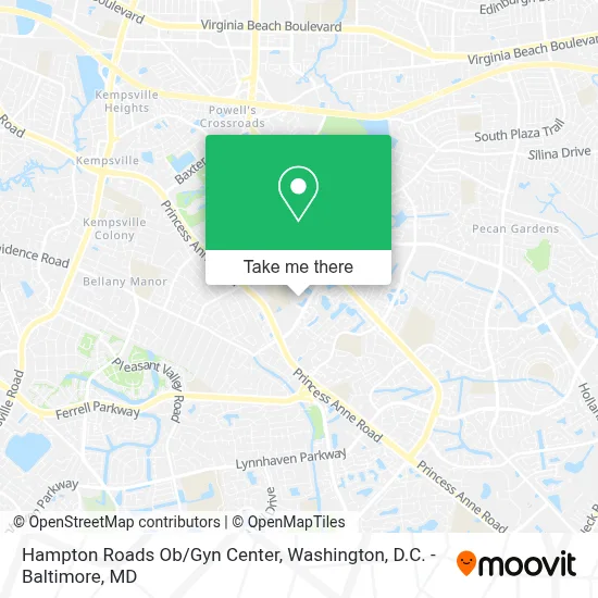 Hampton Roads Ob/Gyn Center map
