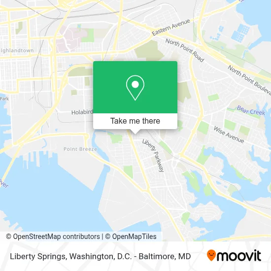Liberty Springs map