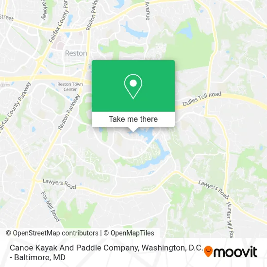 Canoe Kayak And Paddle Company map