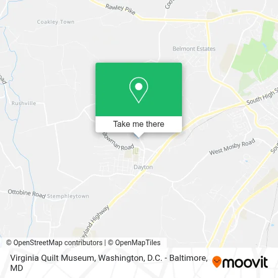 Virginia Quilt Museum map