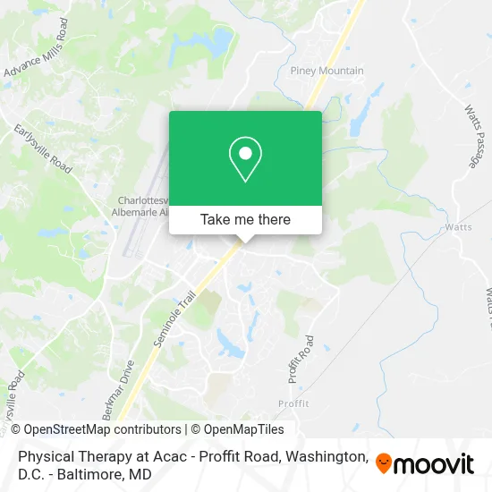 Physical Therapy at Acac - Proffit Road map