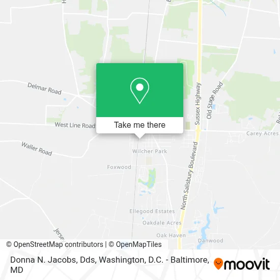 Donna N. Jacobs, Dds map